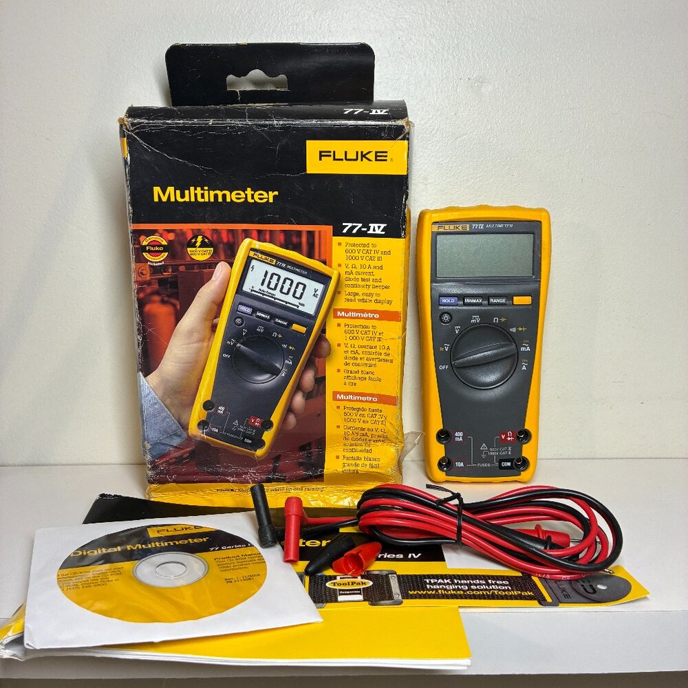 BRAND NEW Fluke 77-IV ACIDC Digital Multimeter 1000V, Auto/Manual ranging.